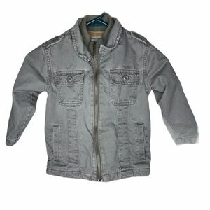 Old Navy Boys Jacket Size 4t Green Army Bomber